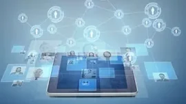 Digital technology network screen